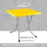 میز مربع تاشو پایه فلزی 723 - Image 9